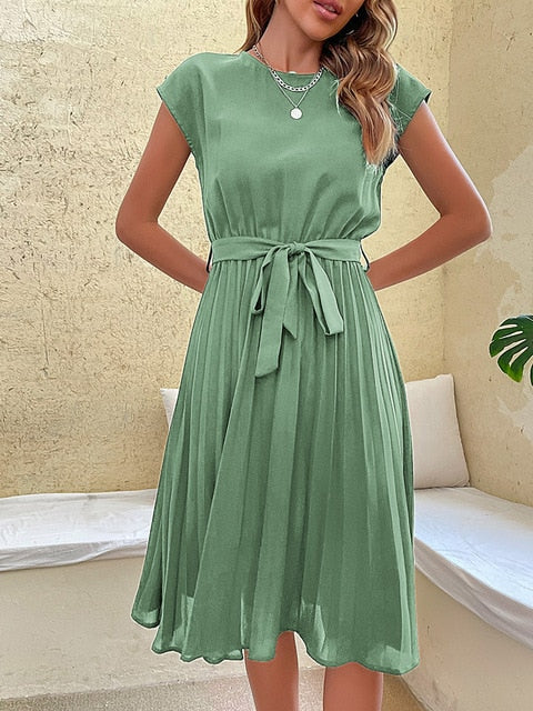 Trendy summer dress - Felina-Mint green-S-Nora Luxe