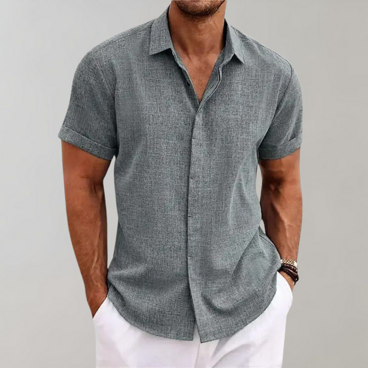 Trendy Summer Men's Shirt - Victor-Gray-S-State of Style