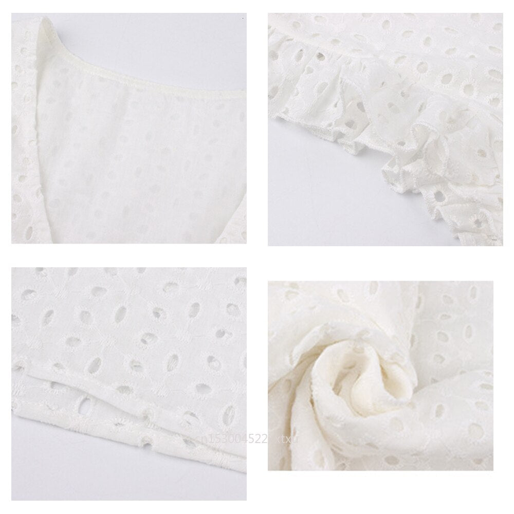 Trendy summer mini dress with ruffled sleeves – Elina-Black-XS-Nora Luxe