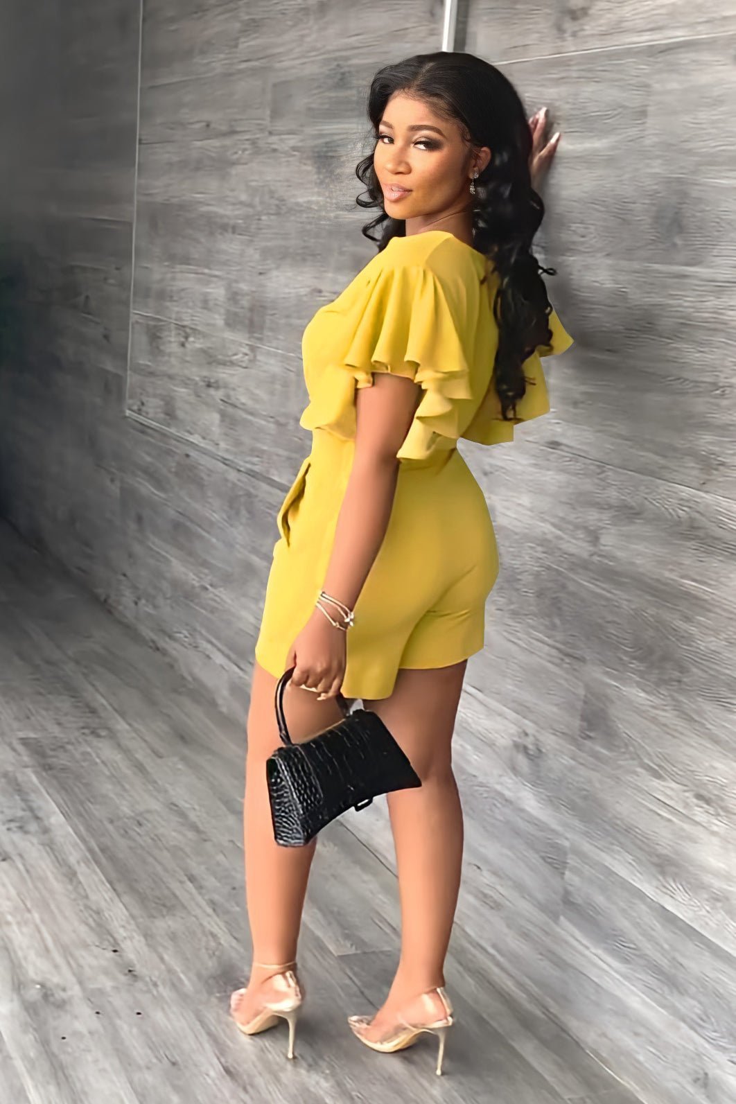 Trendy summer two-piece set with pleated design – Marlene-Green-S-Nora Luxe