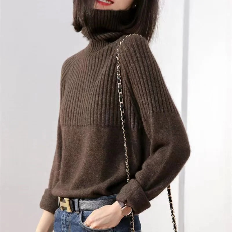 Trendy Sweater for Women - Serena-Dark Brown-S-Nora Luxe