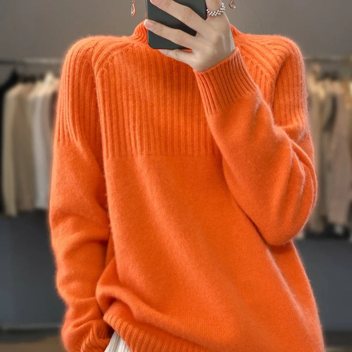Trendy Sweater for Women - Serena-Orange-S-Nora Luxe