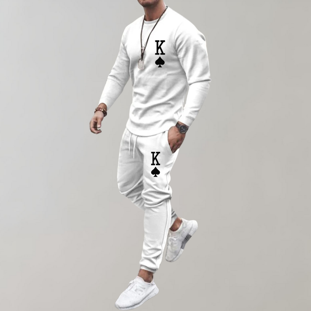 Trendy Tracksuit for Men - Axel-White-S-Nora Luxe