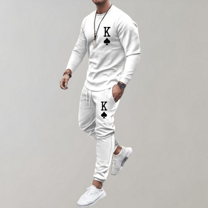 Trendy Tracksuit for Men - Axel-White-S-Nora Luxe