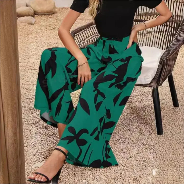 Trendy Trousers with Print - Sara-Green-S-Nora Luxe