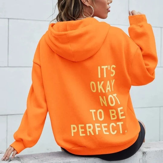 Trendy Unisex Hoodie – Billie | Super soft fabric-Orange-S-Nora Luxe