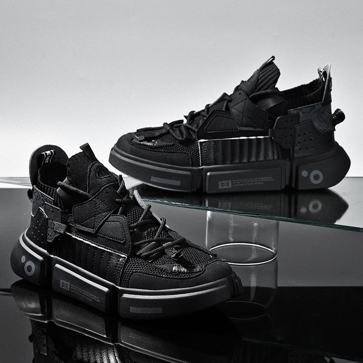 Trendy Urban Men's Sneakers - Mason-Black-5.5-Nora Luxe