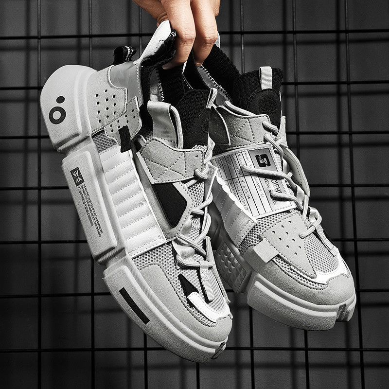 Trendy Urban Men's Sneakers - Mason-Gray-5.5-Nora Luxe