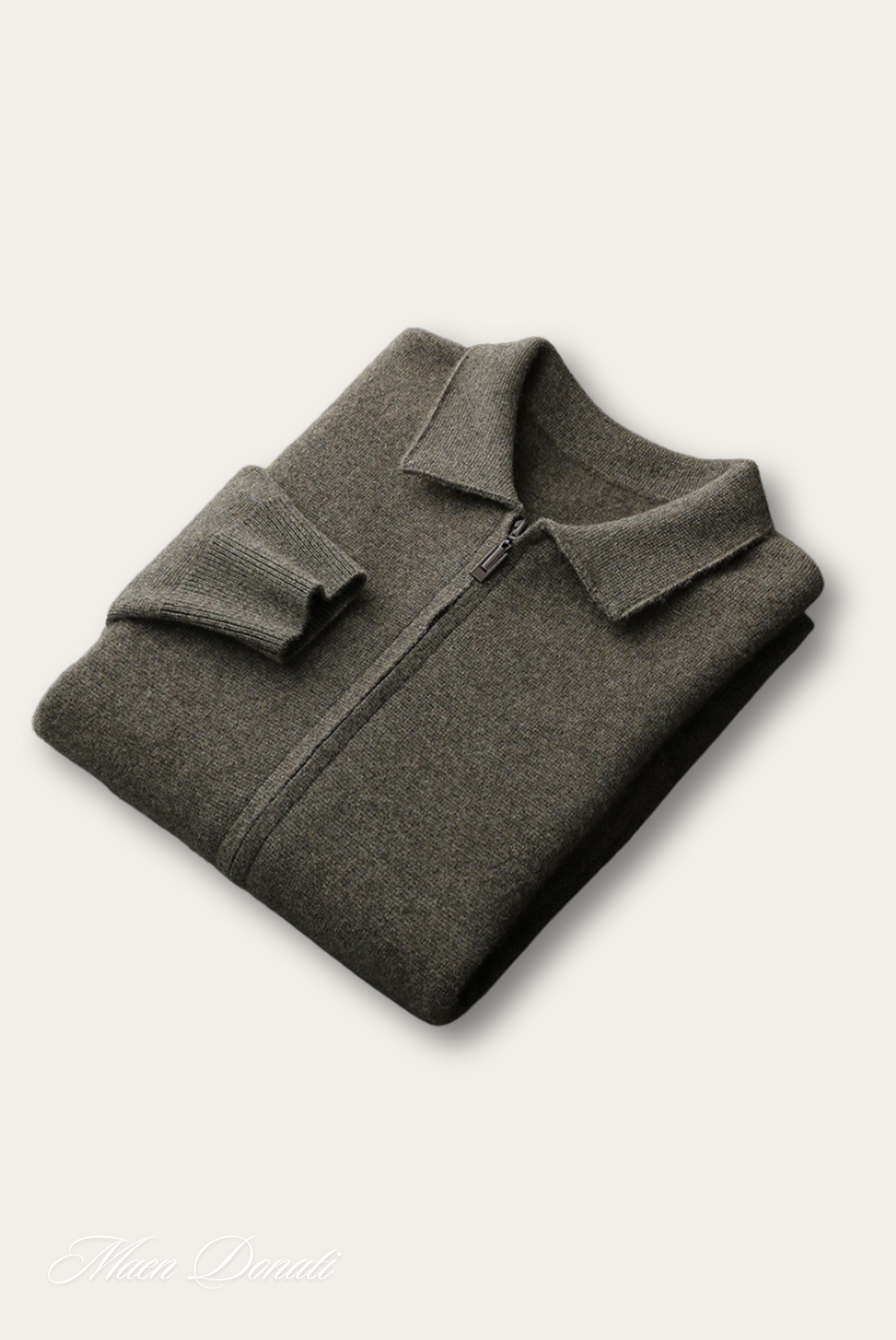 Trendy Warm Men's Pullover - Arthur-Dark green-S-Nora Luxe
