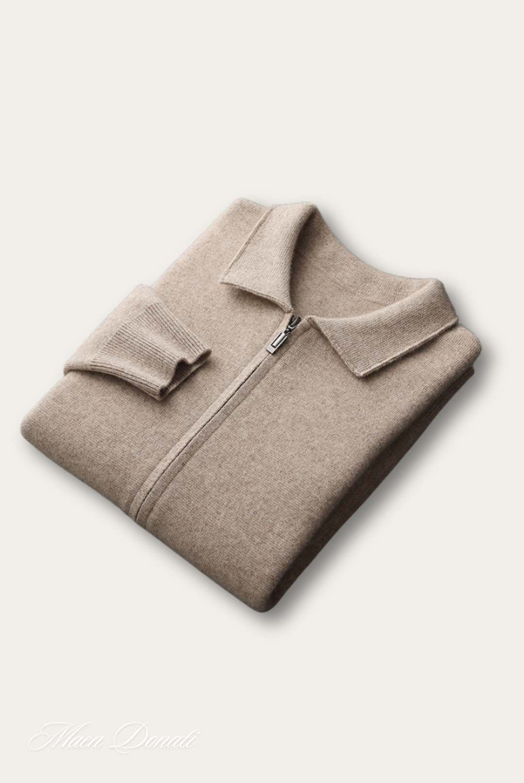 Trendy Warm Men's Pullover - Arthur-Light brown-S-Nora Luxe