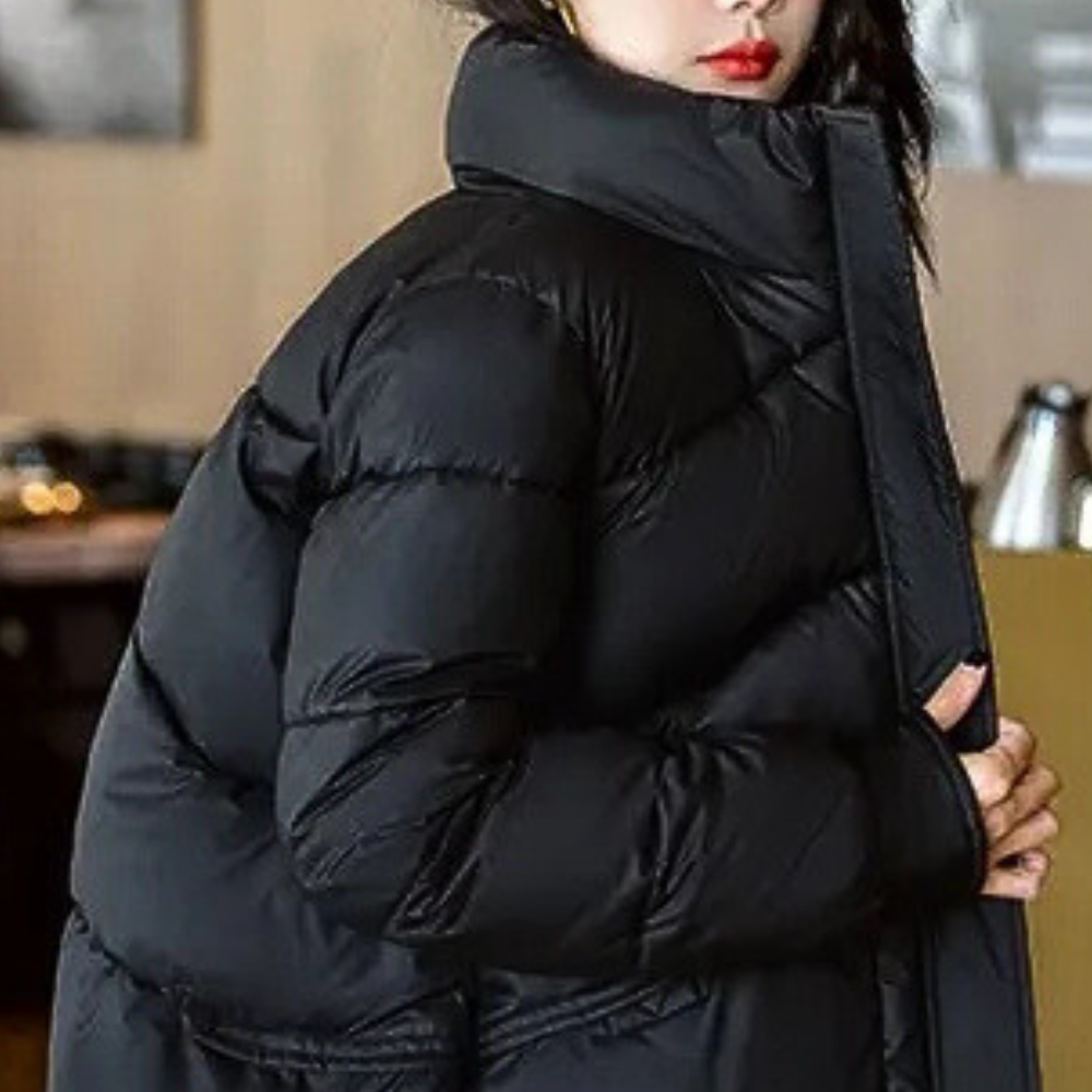 Trendy Warm Puffer Jacket for Women - Mila-XS-Nora Luxe