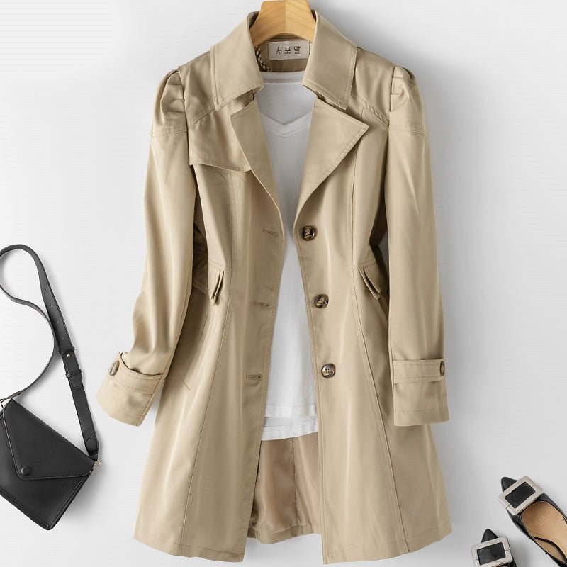Trendy Women's Jacket - Amira-Khaki-XS-Nora Luxe