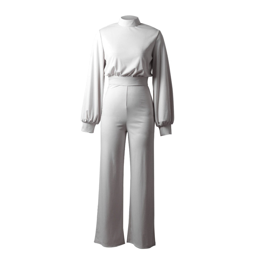 Trendy Women's Jumpsuit - Evelyn-White-S-Nora Luxe