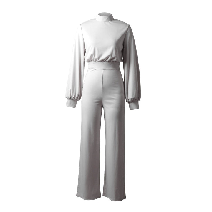 Trendy Women's Jumpsuit - Evelyn-White-S-Nora Luxe