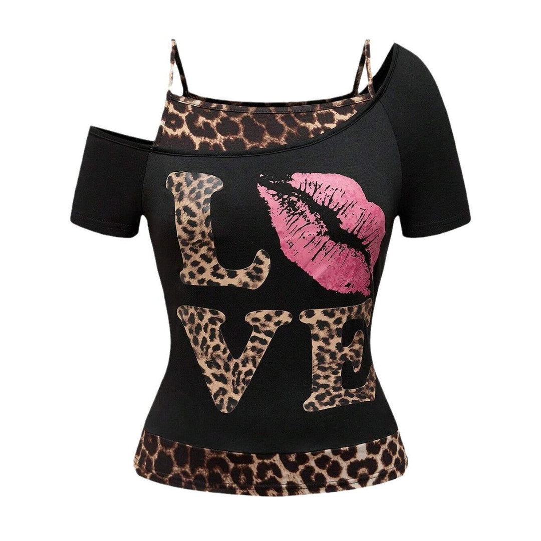 Trendy Women's Off-Shoulder Shirt with Leopard Print - Zaria-S-Nora Luxe