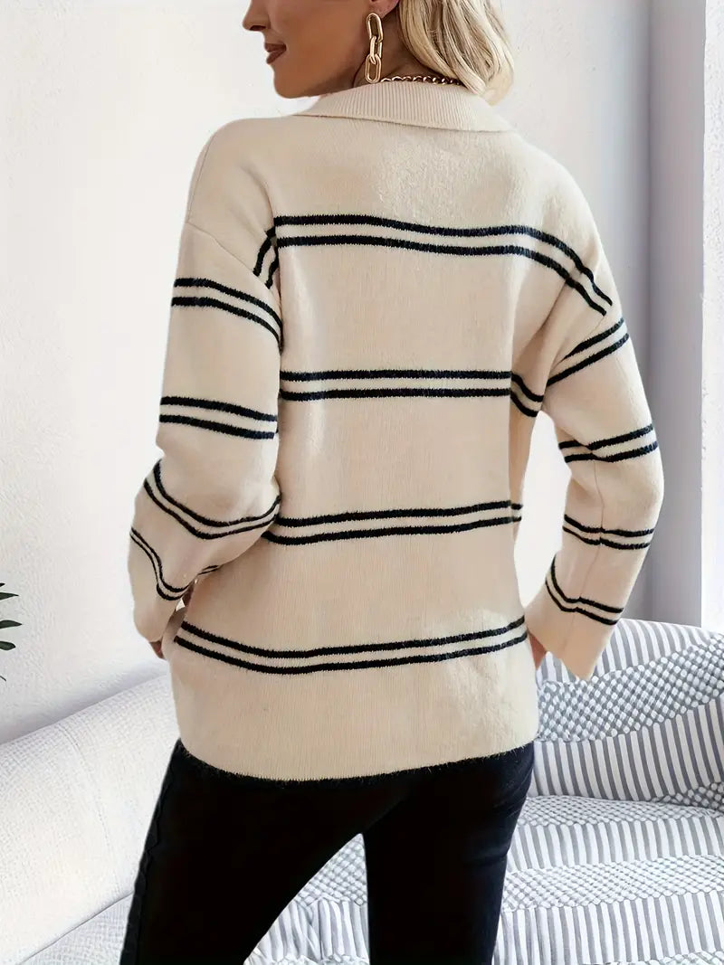 Trendy Women's Sweater with Long Sleeves - Adeline-S-Nora Luxe