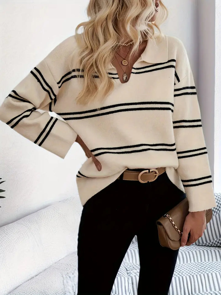 Trendy Women's Sweater with Long Sleeves - Adeline-S-Nora Luxe