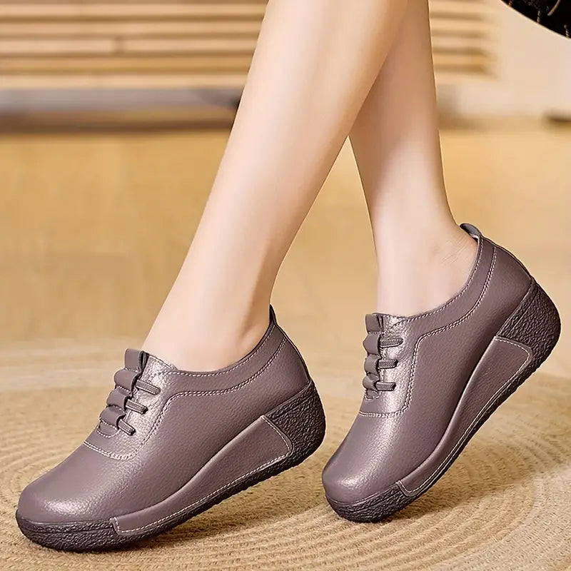 Trendy Women's Tennis Shoes - Marisela-Beige-2.5-Nora Luxe