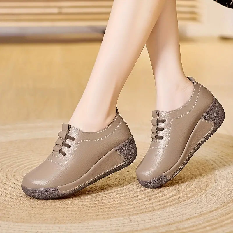 Trendy Women's Tennis Shoes - Marisela-Beige-2.5-Nora Luxe