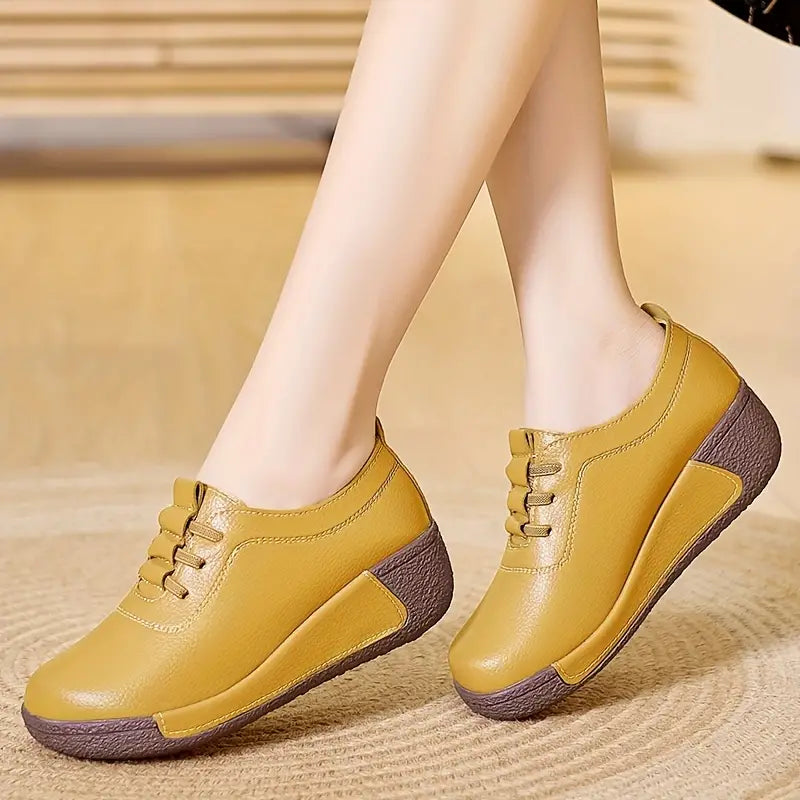 Trendy Women's Tennis Shoes - Marisela-Yellow-2.5-Nora Luxe