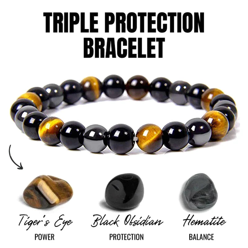 Triple Protection Bracelet | Elegant and Meaningful Jewellery-Nora Luxe