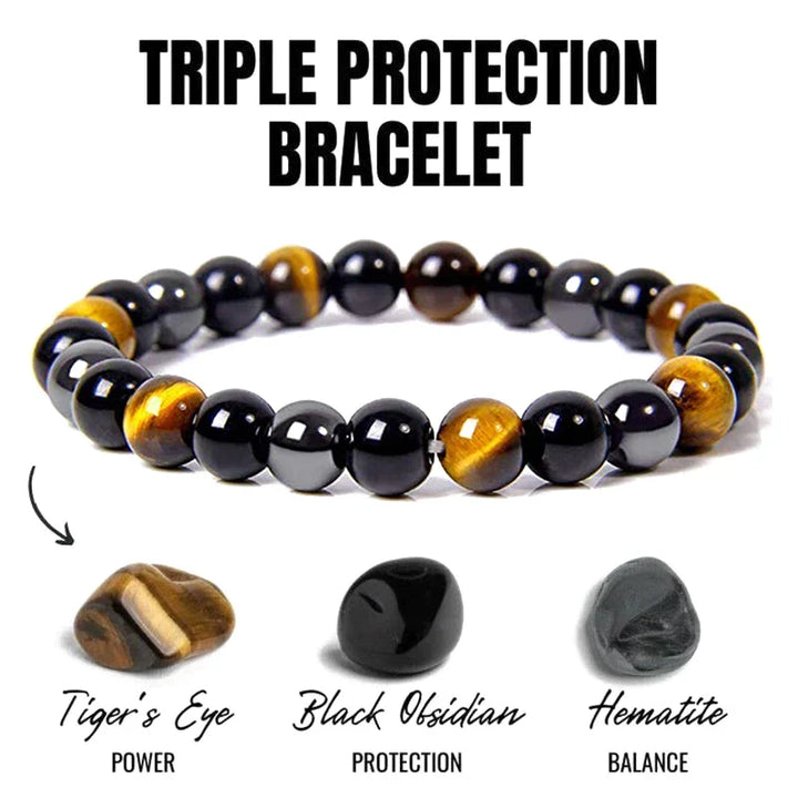 Triple Protection Bracelet | Elegant and Meaningful Jewellery-Nora Luxe