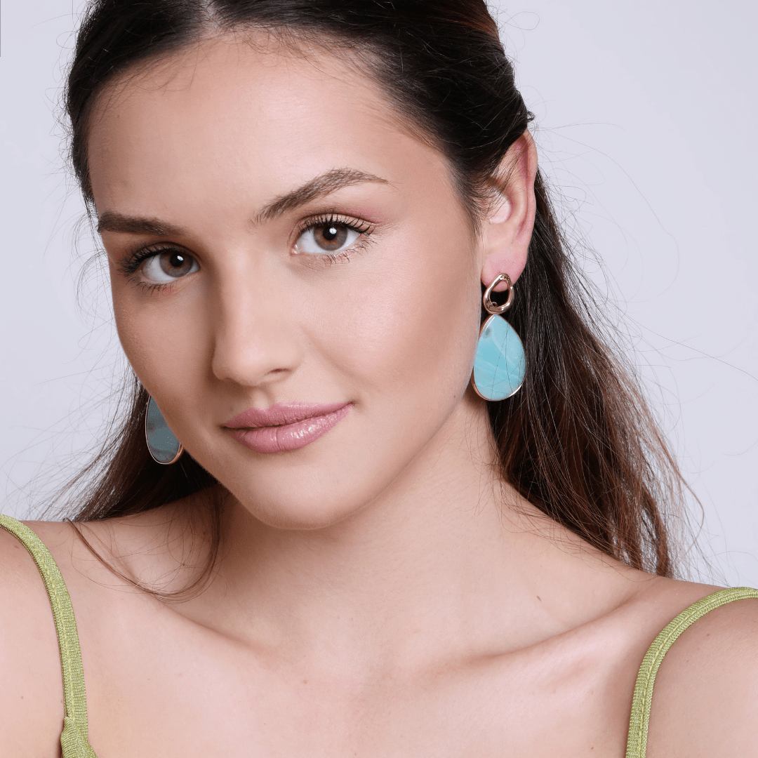 Tropical Amazonite Earrings - Amara-Nora Luxe