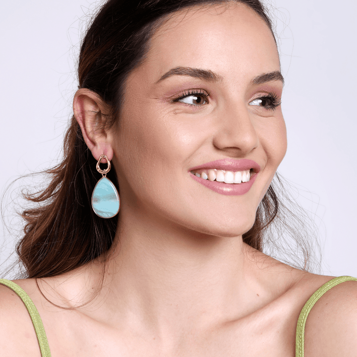 Tropical Amazonite Earrings - Amara-Nora Luxe