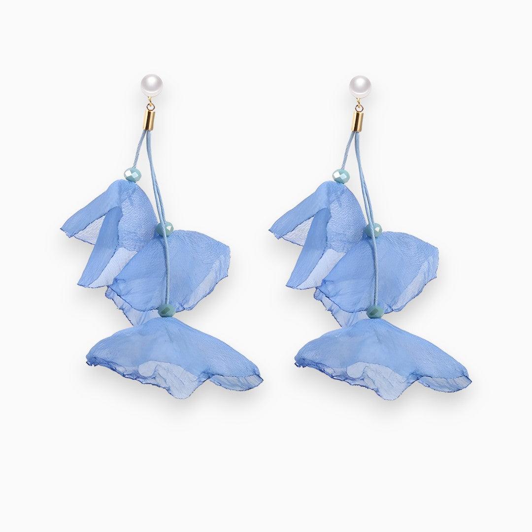 Tulip Treasure Earrings - Florina-Blue-Nora Luxe