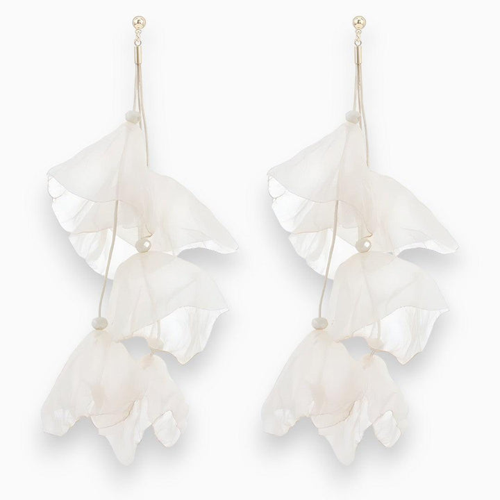 Tulip Treasure Earrings - Florina-Broken white-Nora Luxe