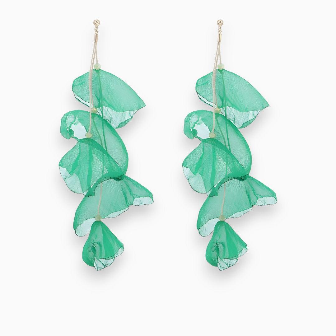 Tulip Treasure Earrings - Florina-Green-Nora Luxe