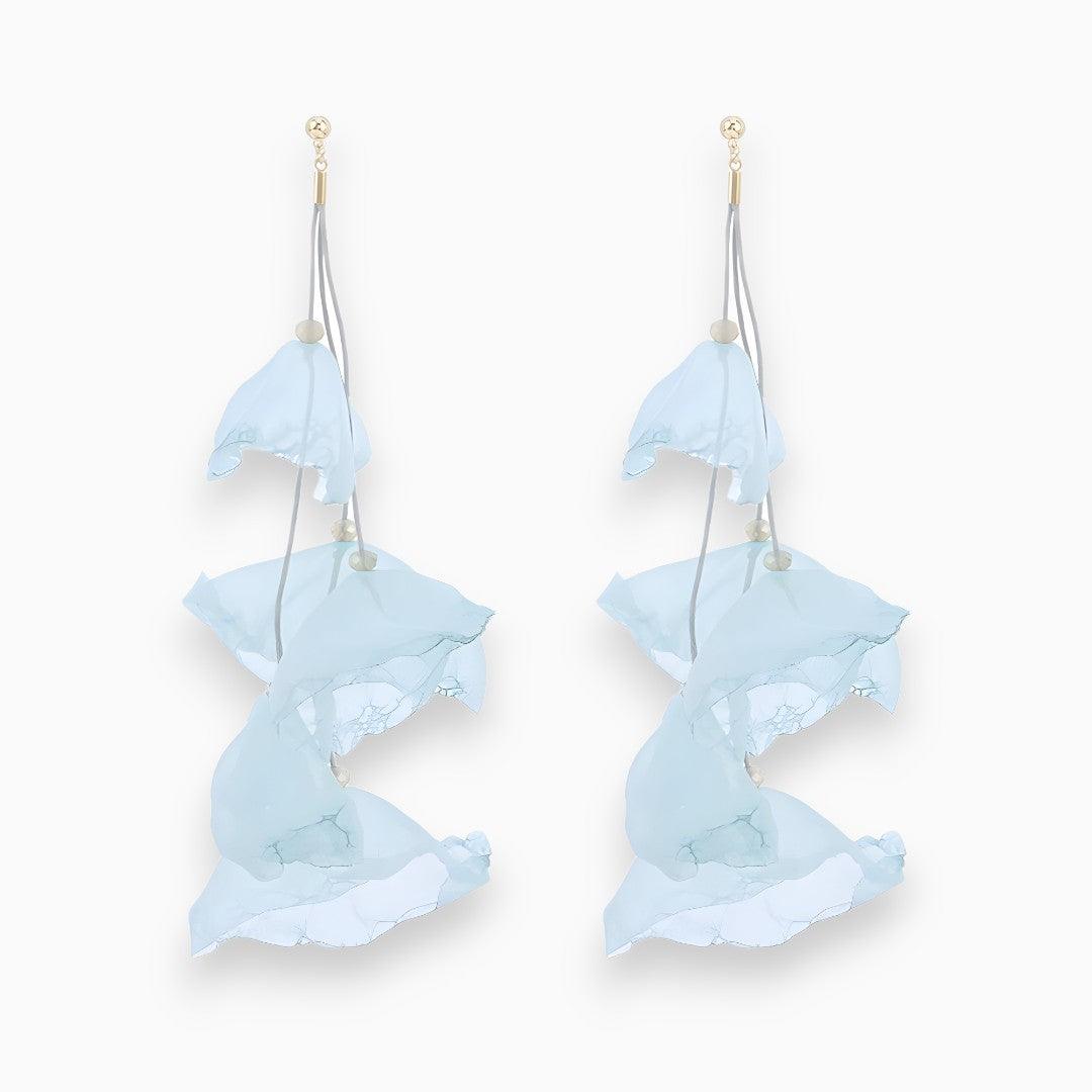 Tulip Treasure Earrings - Florina-Light blue-Nora Luxe