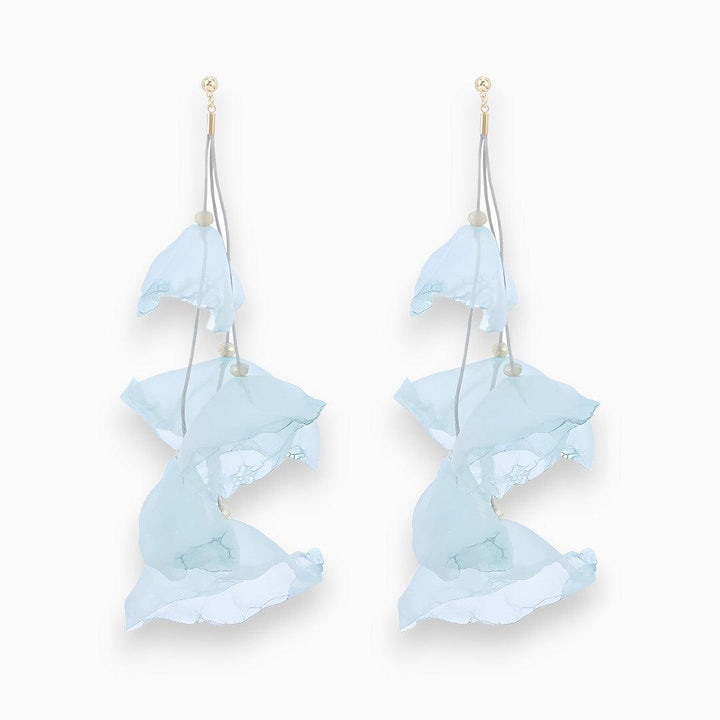 Tulip Treasure Earrings - Florina-Light blue-Nora Luxe