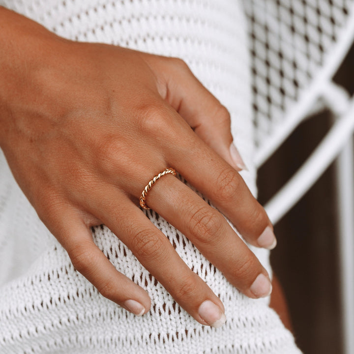 Twisted Ring with Symbolism - Tessa-5-Gold-Nora Luxe