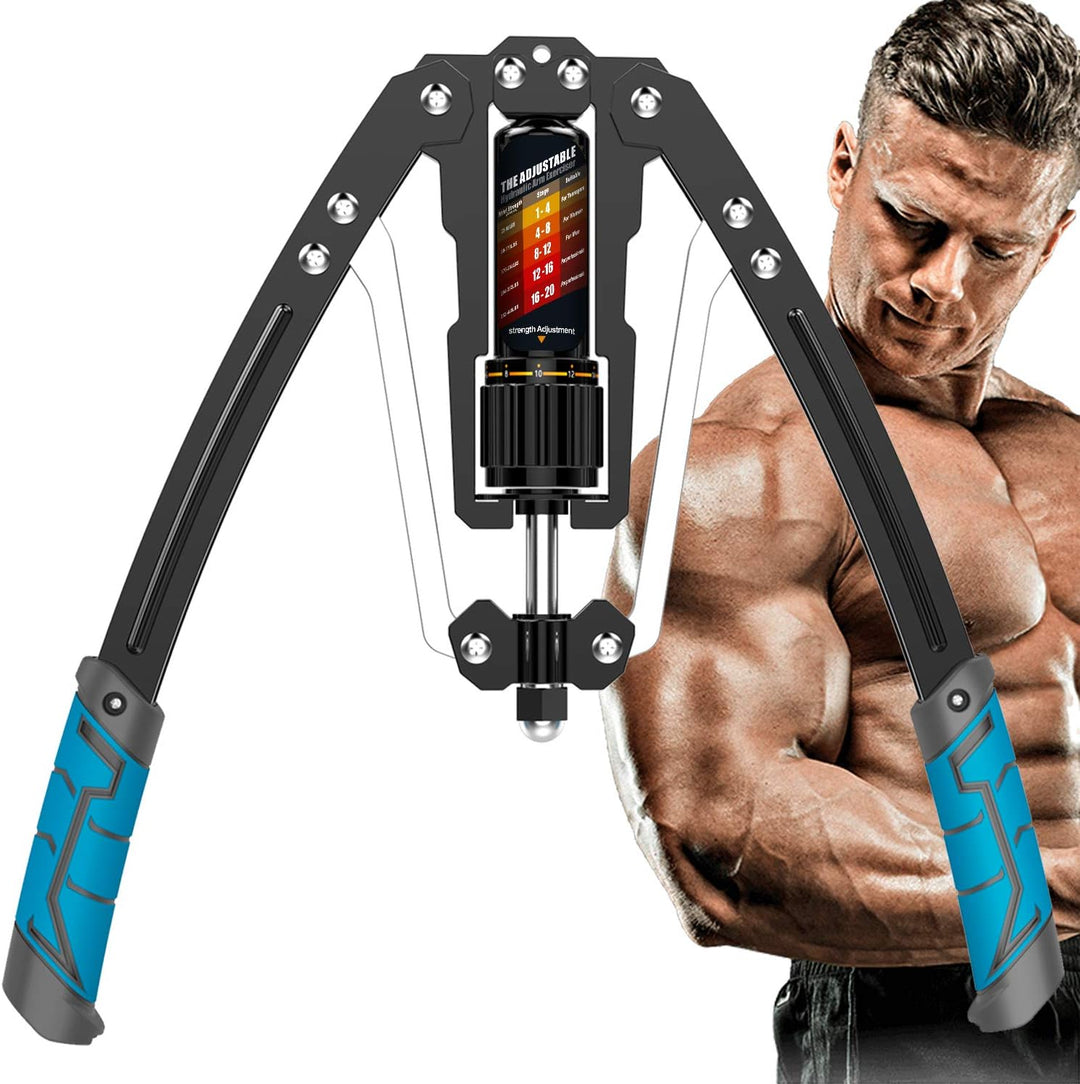 Twister Arm Exerciser – Adjustable Hydraulic Strength (10-200 KG)-Blue-Nora Luxe