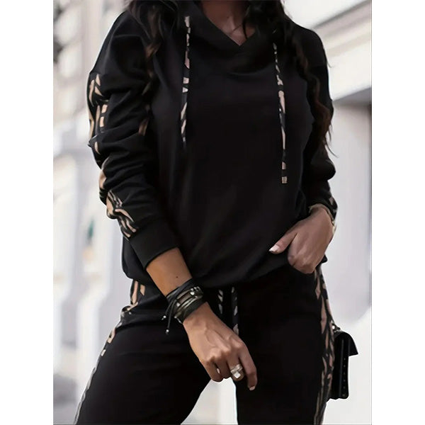 Two-Piece Ladies' Sports Set – Yara-Black-S-Nora Luxe