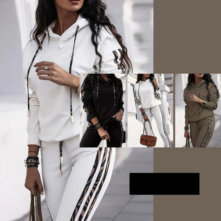 Two-Piece Ladies' Sports Set – Yara-Black-S-Nora Luxe