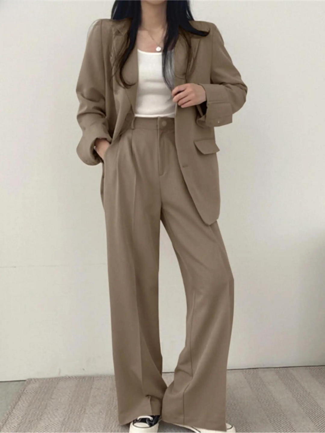 Two-Piece Ladies Suit - Sophie-Black-S-Nora Luxe