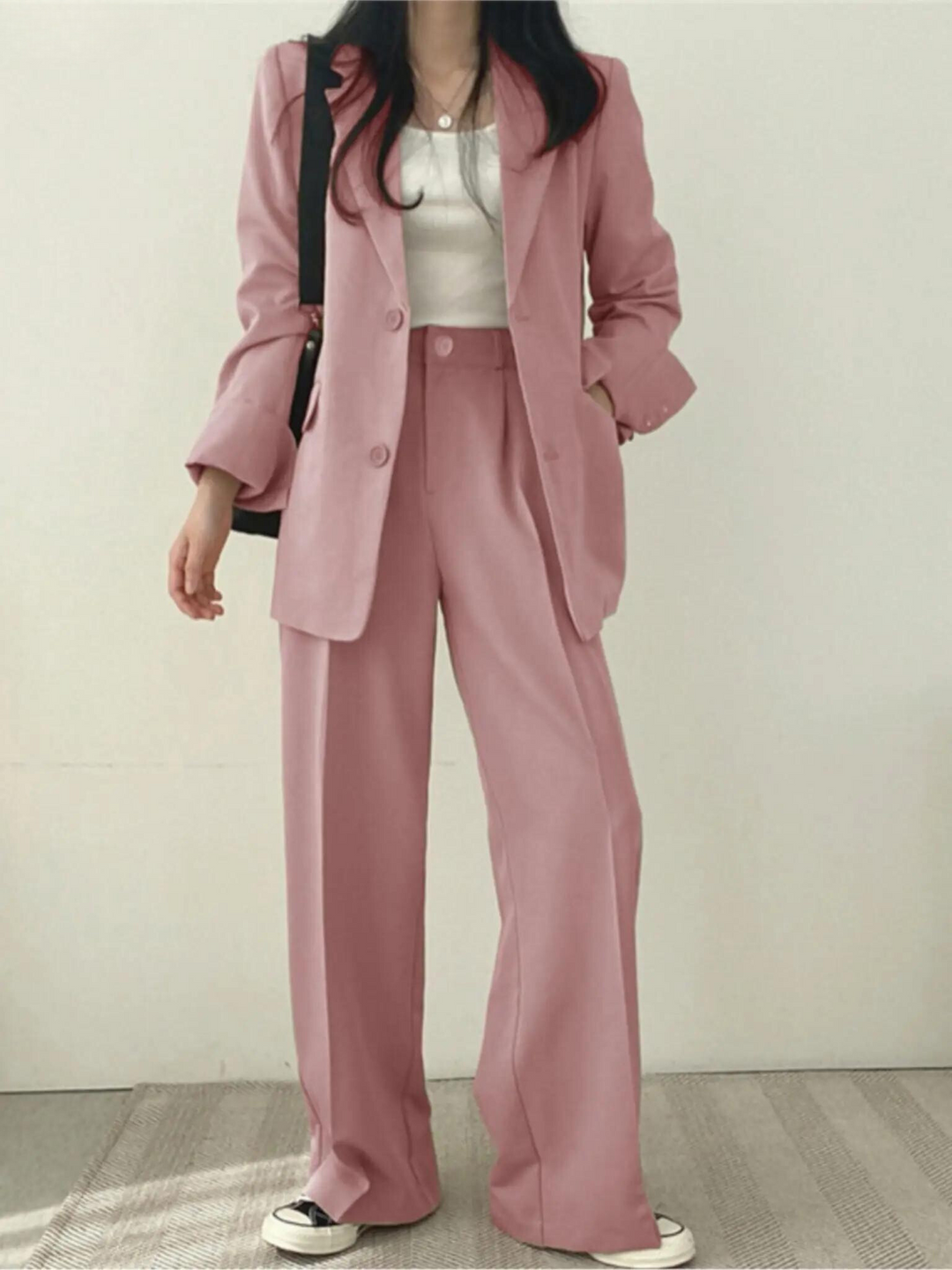 Two-Piece Ladies Suit - Sophie-Black-S-Nora Luxe