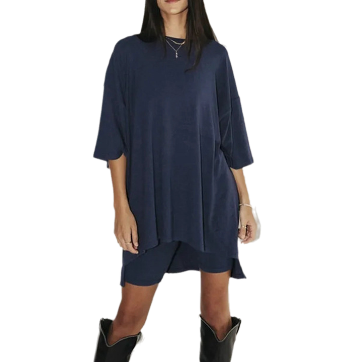 Two-piece lounge and leisurewear for women – Fenja-Blue-S-Nora Luxe