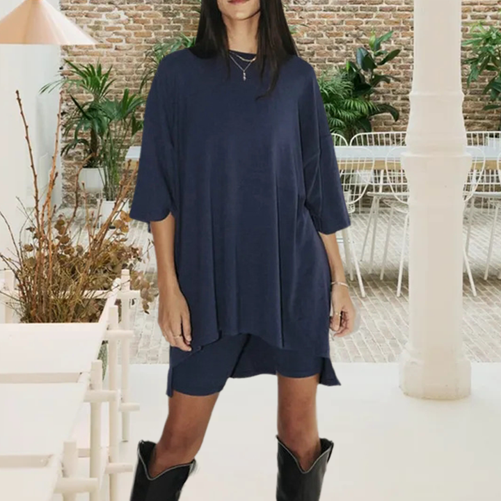 Two-piece lounge and leisurewear for women – Fenja-Oatmeal-S-Nora Luxe