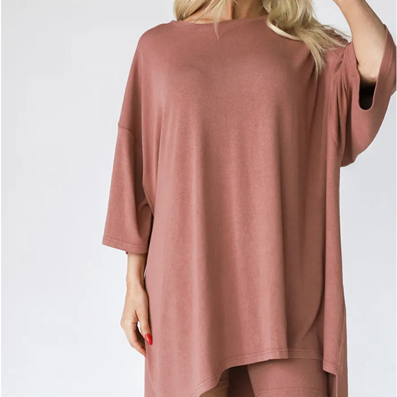 Two-piece lounge and leisurewear for women – Fenja-Oatmeal-S-Nora Luxe