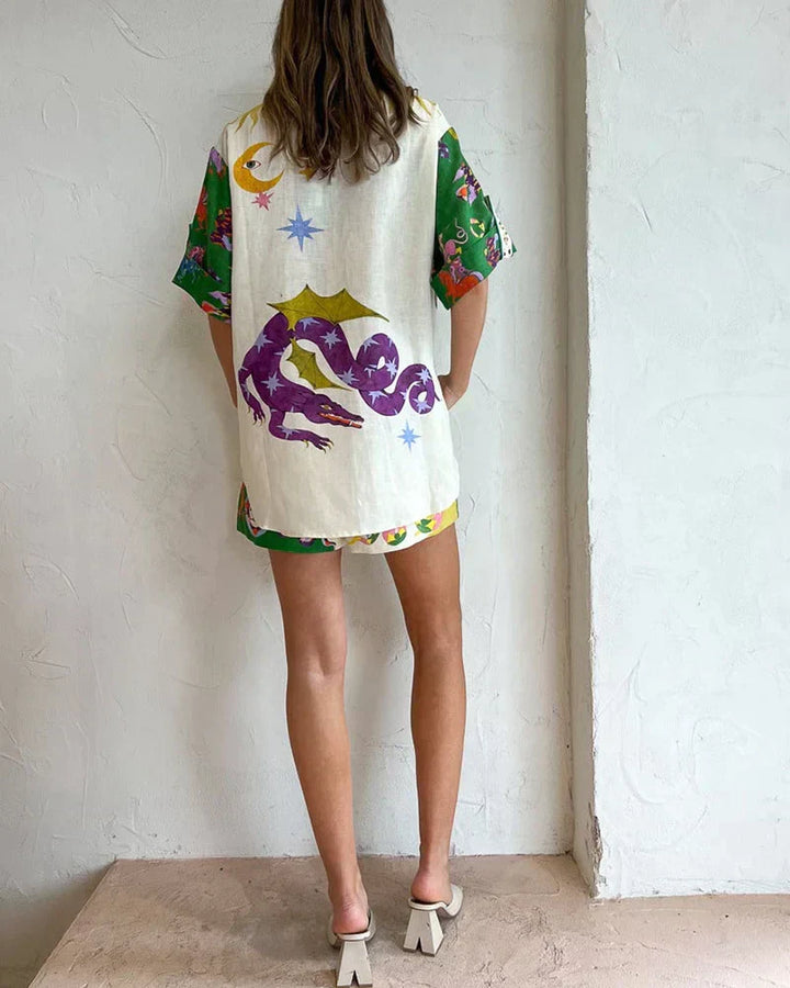 Two-piece summer set for ladies with colour and comfort – Mira-S-Nora Luxe