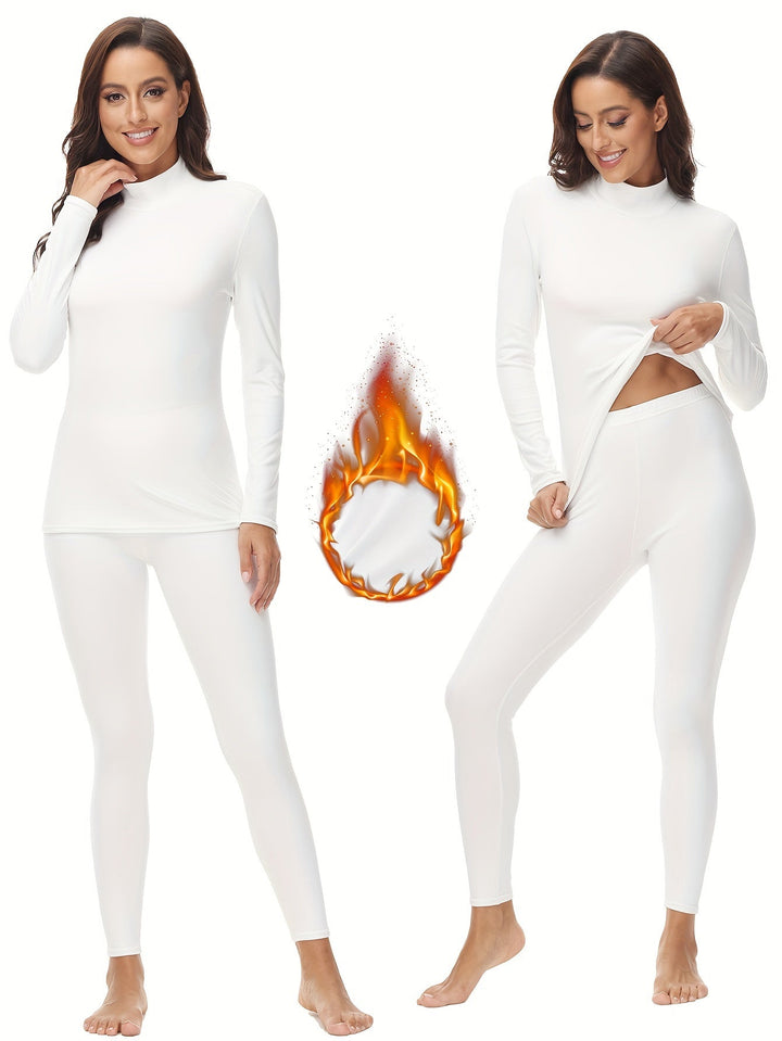 Two-piece Thermoset for the Cold Winter Months - Serena-Black-XS-Nora Luxe