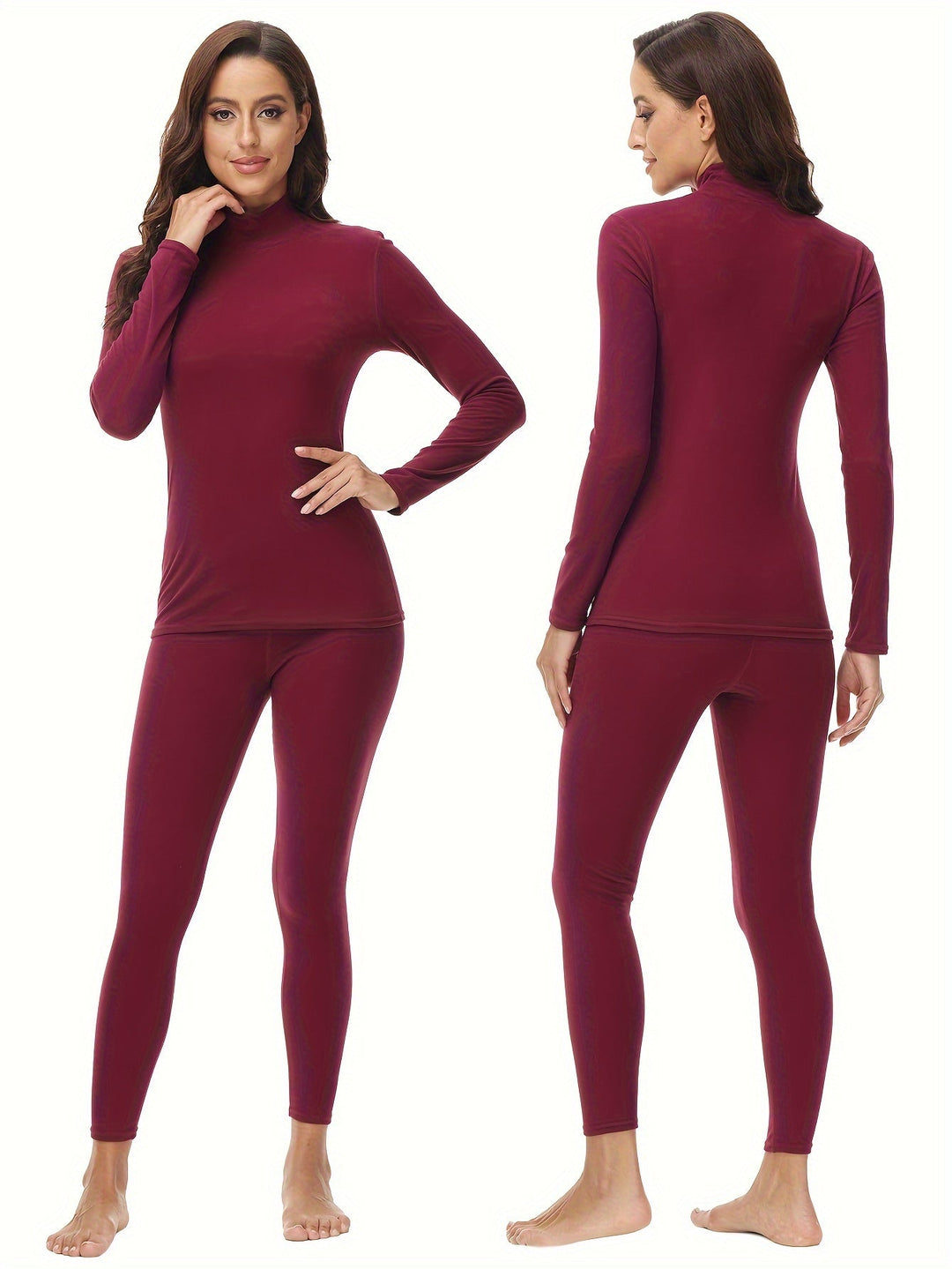 Two-piece Thermoset for the Cold Winter Months - Serena-Black-XS-Nora Luxe