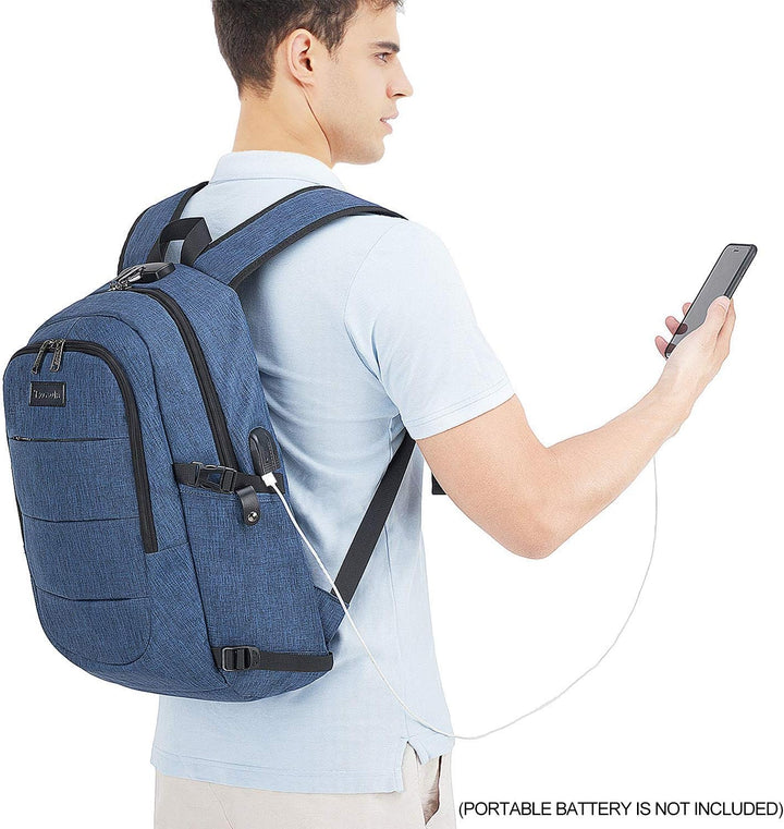 Extra Large Anti-Theft Laptop & Travel Backpack with USB Port – 30–50L