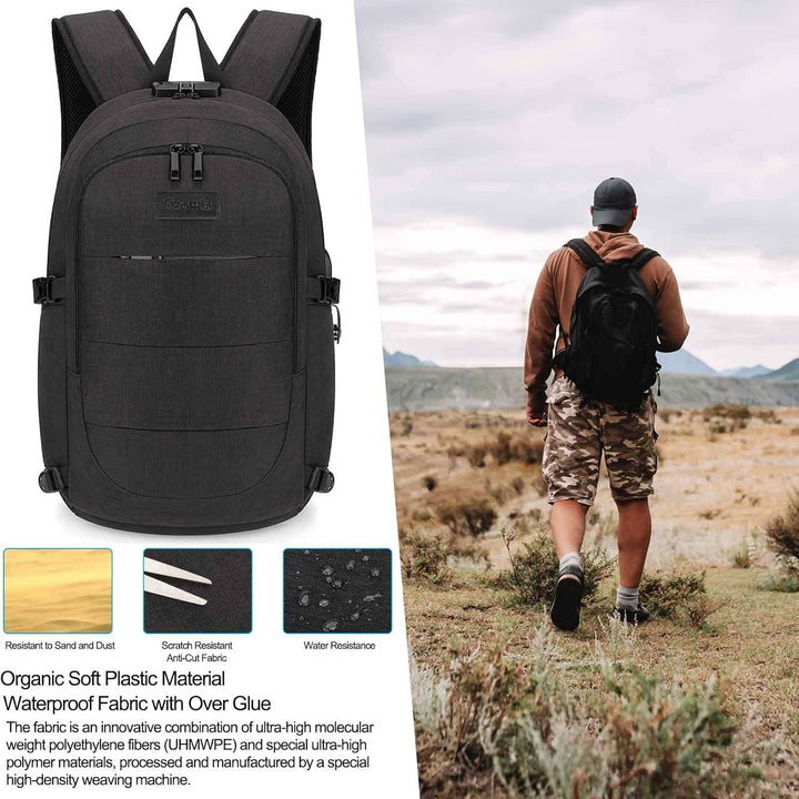 Extra Large Anti-Theft Laptop & Travel Backpack with USB Port – 30–50L