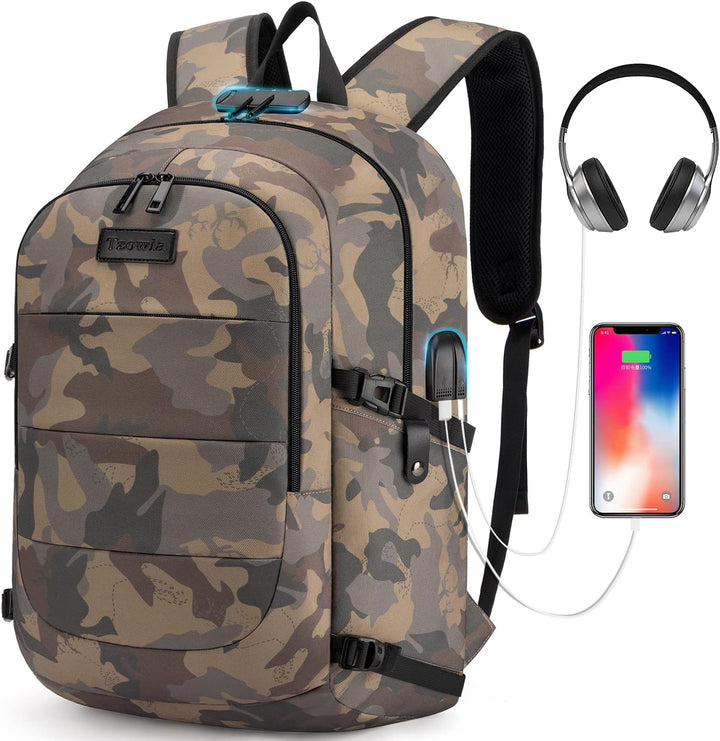 Extra Large Anti-Theft Laptop & Travel Backpack with USB Port – 30–50L