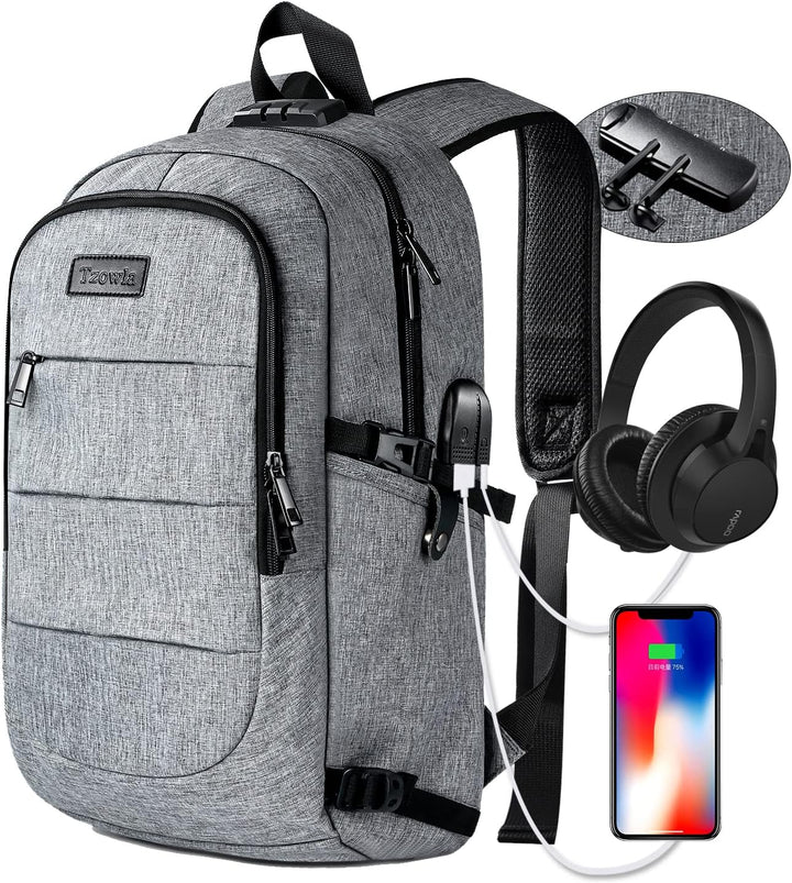 Extra Large Anti-Theft Laptop & Travel Backpack with USB Port – 30–50L