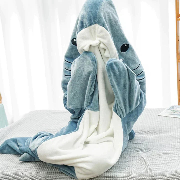 Ultra-soft Shark Onesie for Young and Old - ChompChill-L-Nora Luxe